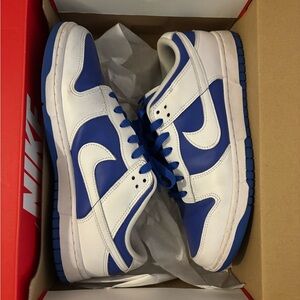Nike Men's Athletic Blue and White Shoes